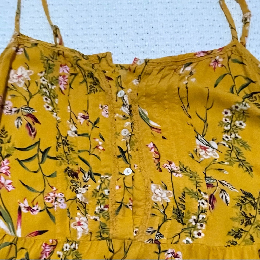 Jessica Simpson Alanis womens pin tuck long sundress - Picture 8 of 10